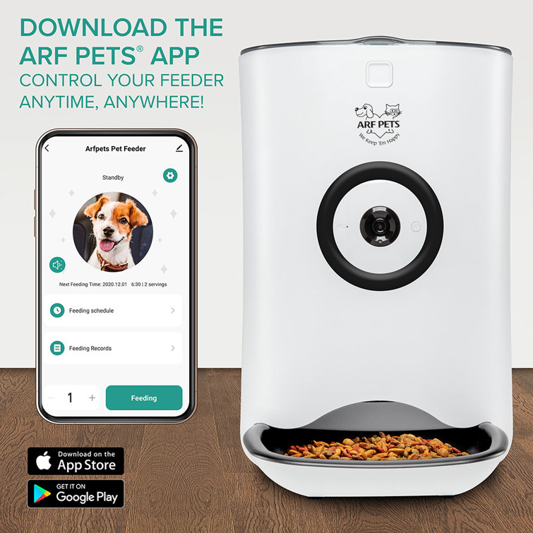 Automatic pet store feeder with app